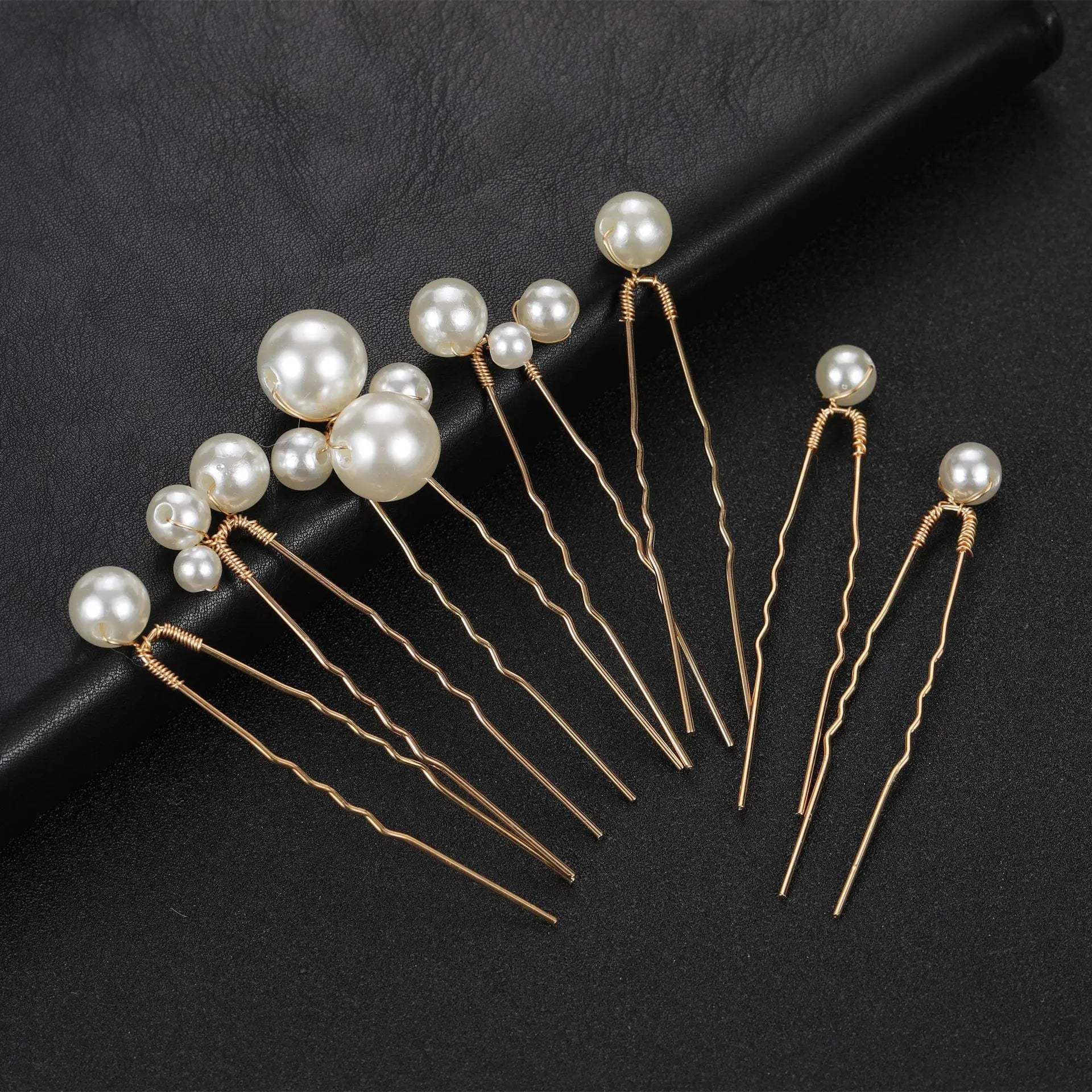 Bridal Wedding Hair Accessories Rhinestone Hair Pins Forks for Women Pearl Hairpins Bride Headpiece Party Jewelry Gift Dropship